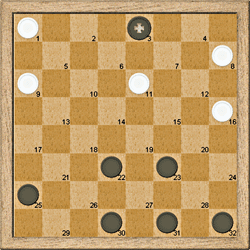 Spanish Draughts: Image of the game