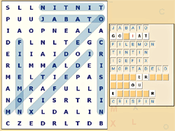 Soupe des lettres: Image du jeu