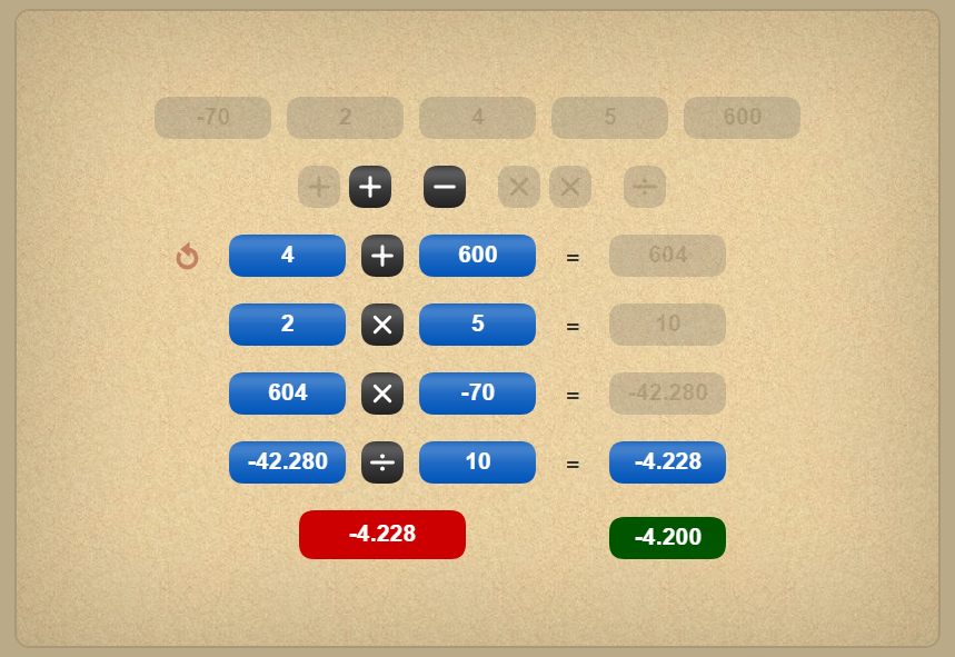 Play Calculation Solitaire Card Game Online