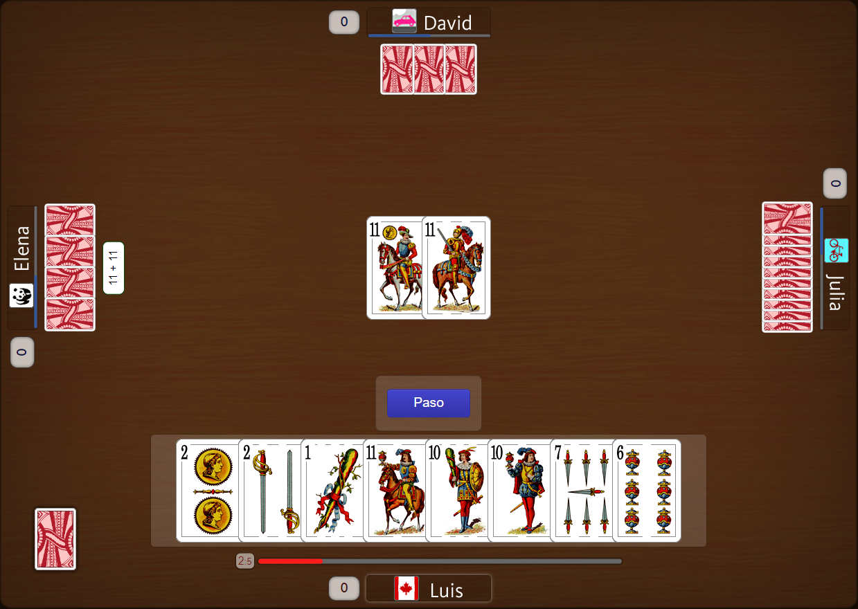 Juego de cartas online