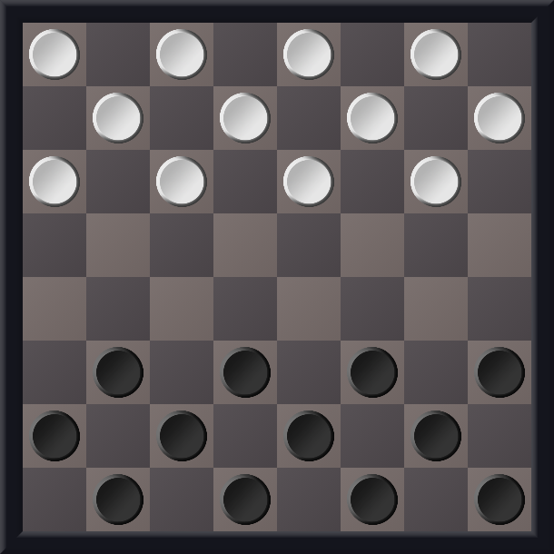 Spanish draughts single game