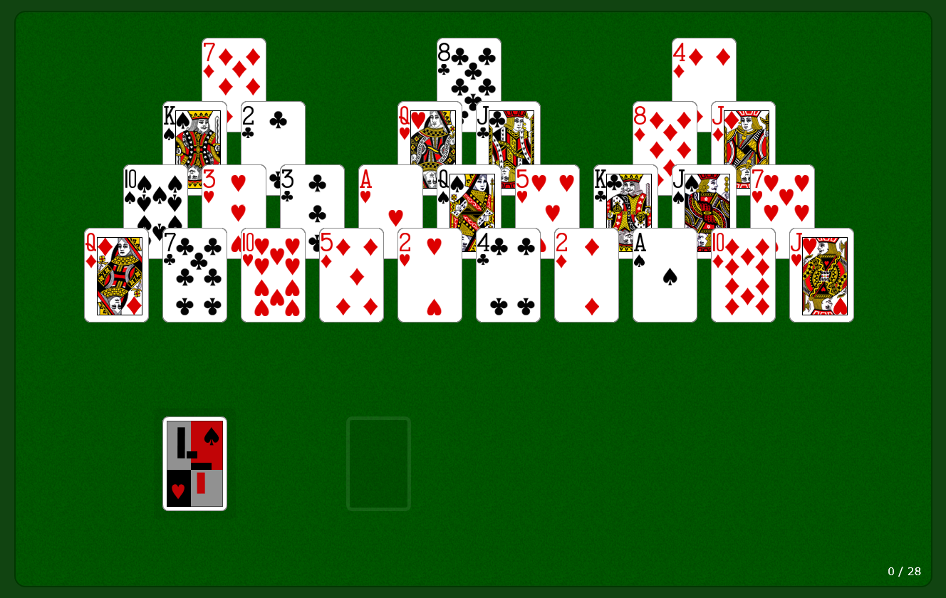 Pyramid Solitaire - Play puzzles